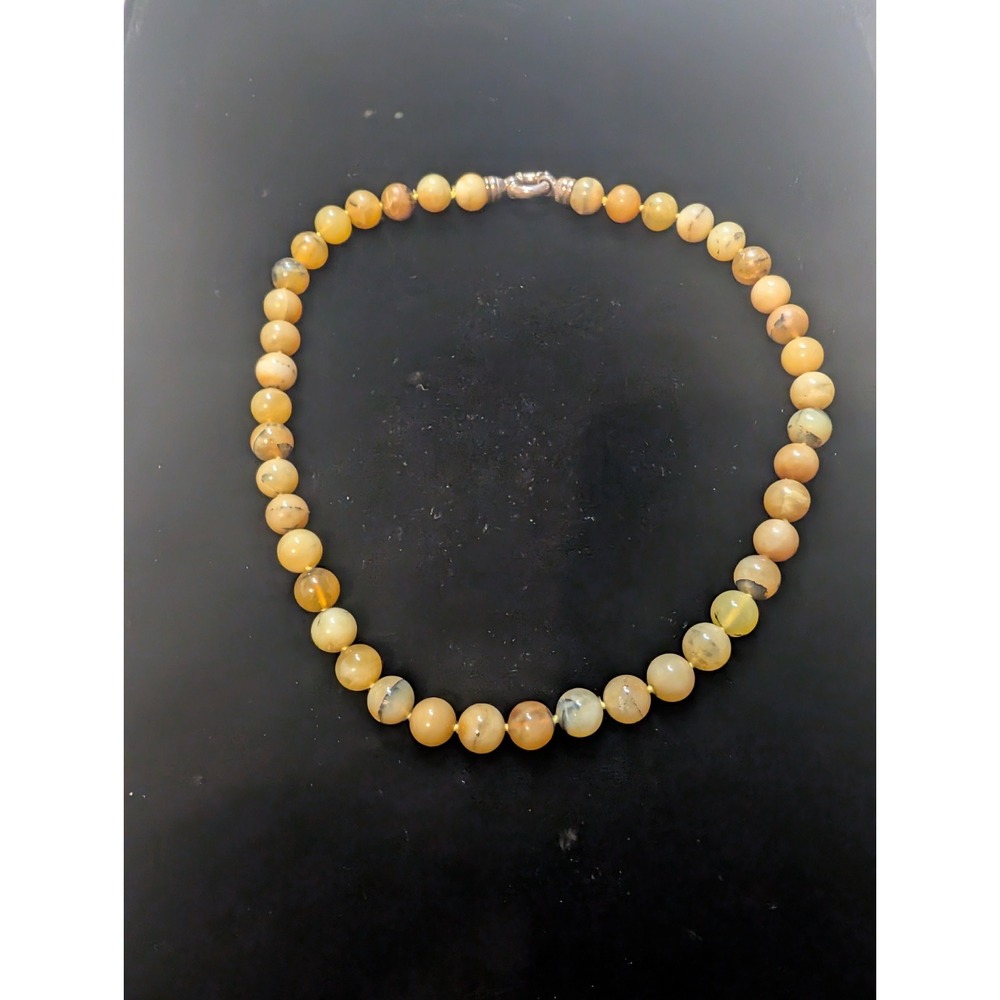 Whitney Kelly Sterling Silver Beaded Necklace Baltic Amber